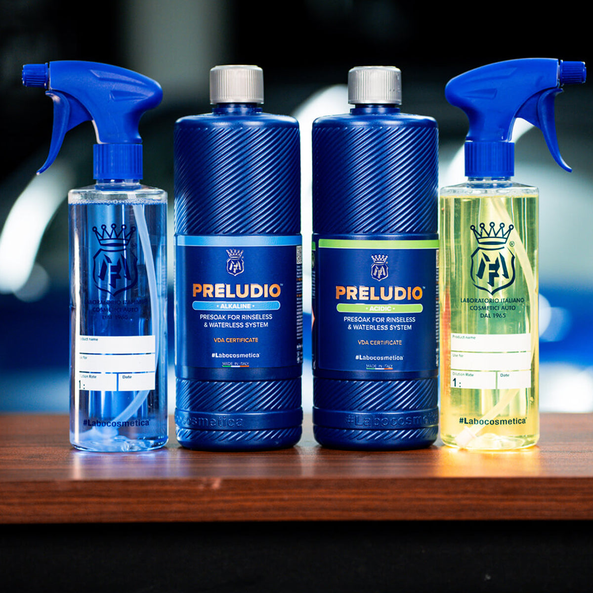 Labocosmetica PRELUDIO Acidic Presoak for Rinseless &amp; Waterless System 1L